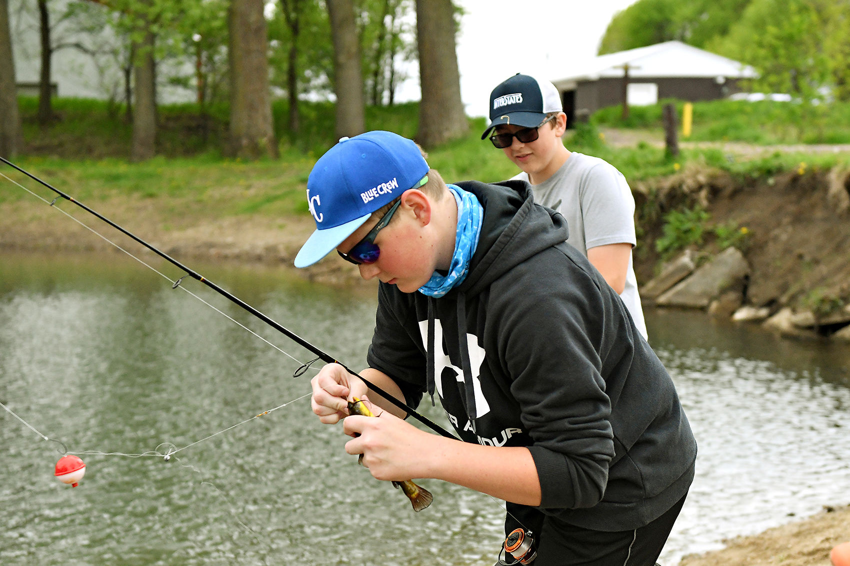 Catching catfish at Sandy Hollow